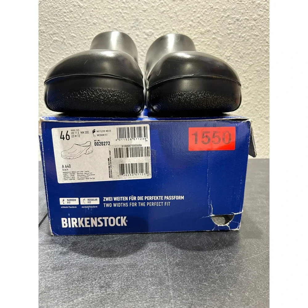 Birkenstock A 640 Polyurethane Black EU 46 US M 13 Mens
